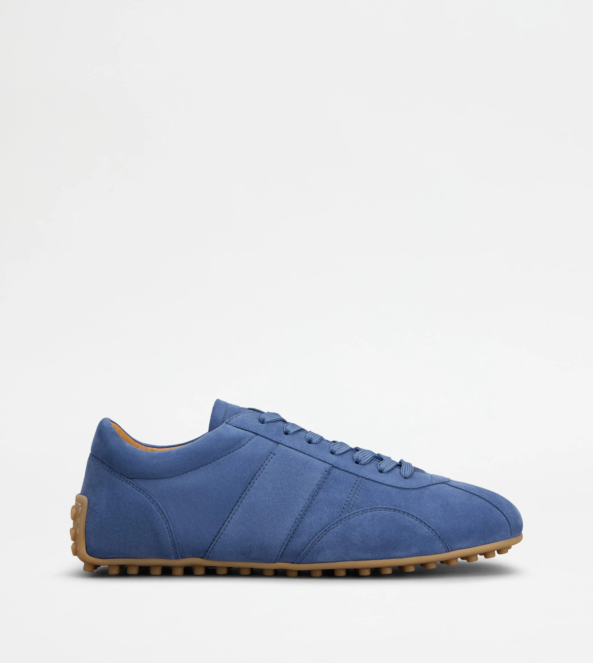 TOD'S T MARATHON SNEAKERS IN PASHMY SUEDE - BLUE - 1