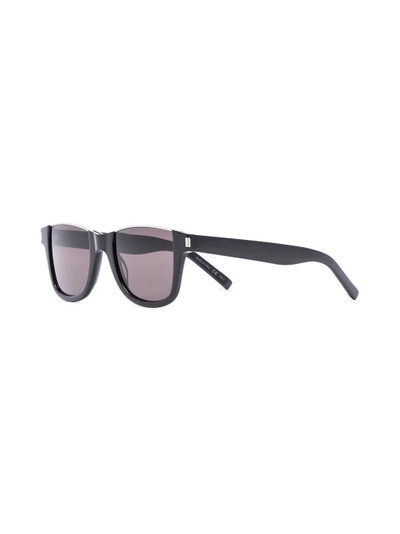 SAINT LAURENT rimless detail square-frame sunglasses outlook