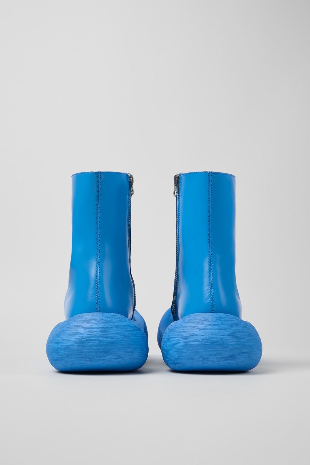 Blue Leather Boots - 3