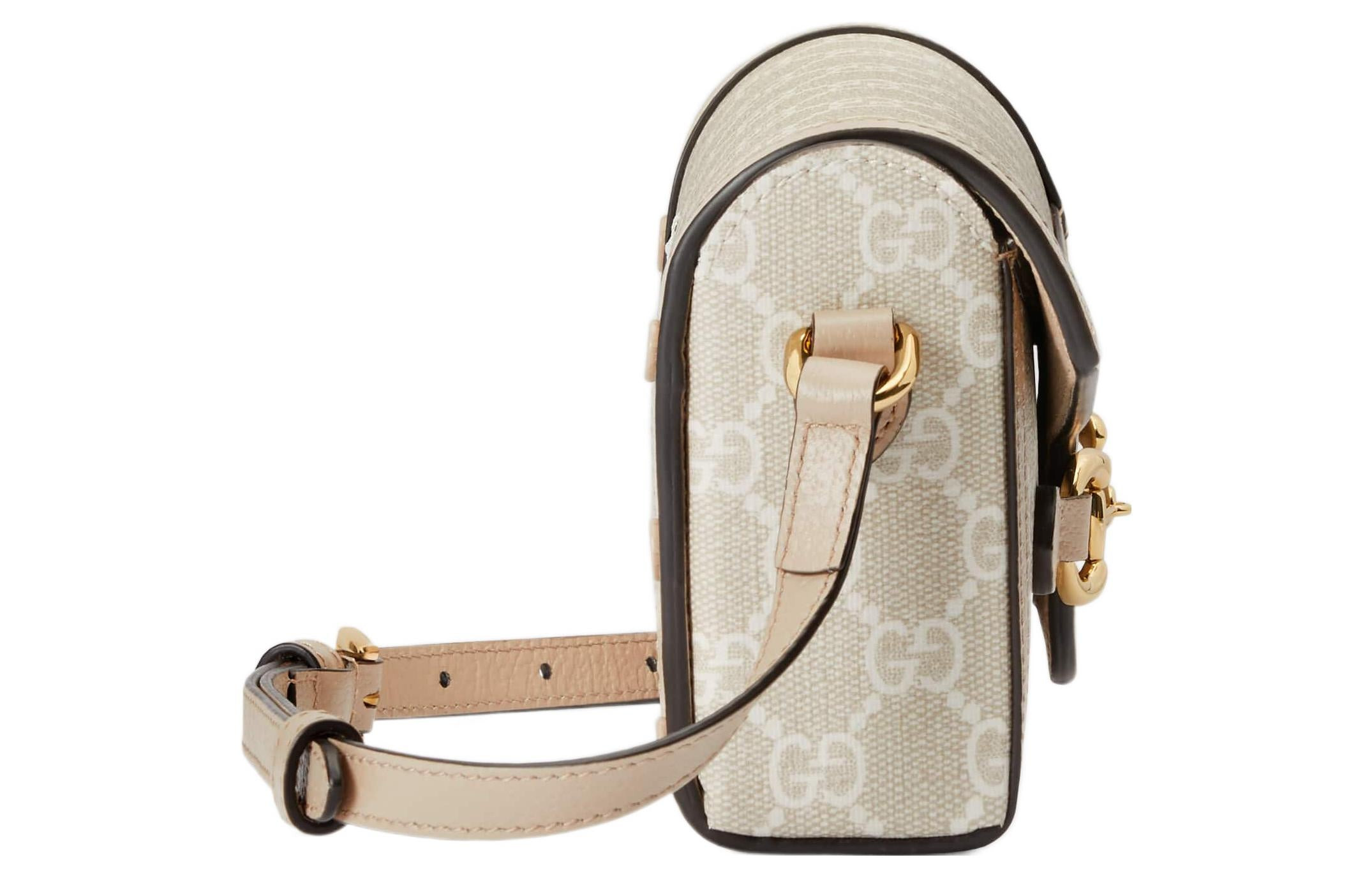 (WMNS) Gucci Horsebit 1955 mini 'Khaki' 699296-UULBG-9683 - 3