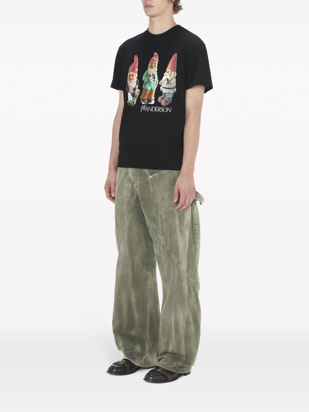 Gnome Trio-print cotton T-shirt - 2