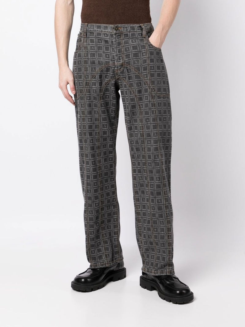 Ahluwalia AHLUWALIA Kalonji Low Rise Jeans Grey outlook