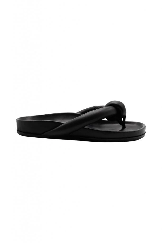 RICK OWENS FOGACHINE KNOTTED SLIP ON STRAP SANDAL SHOES - 1