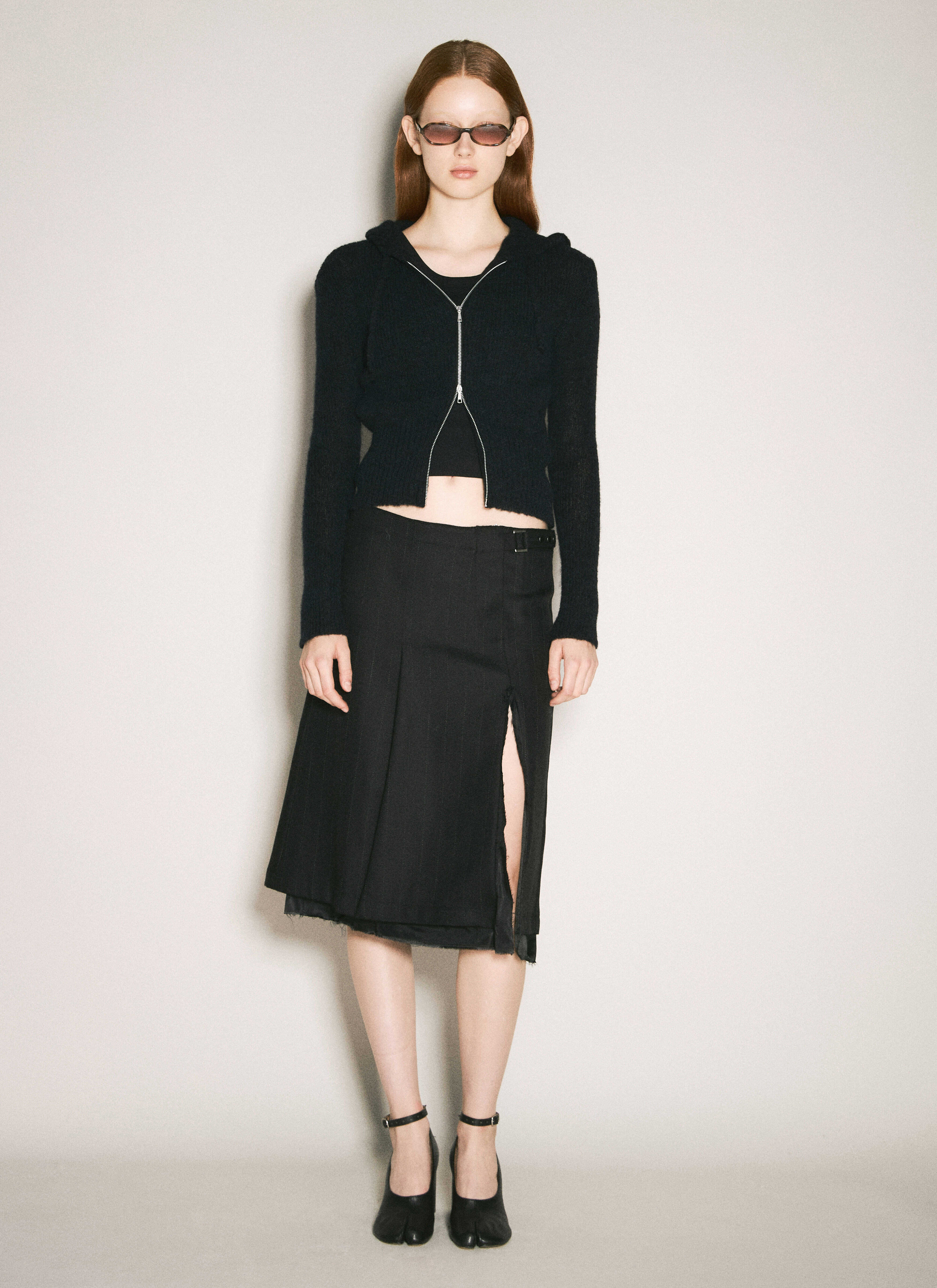 Compact Hooded Zip-Up Cardigan - 4
