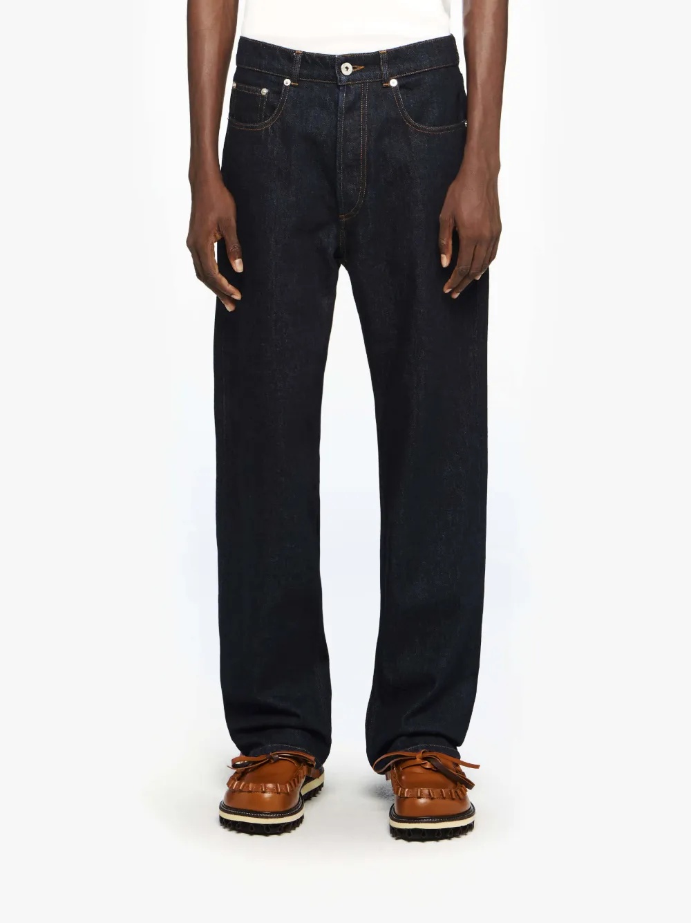 STRAIGHT LEG DENIM JEANS - 2