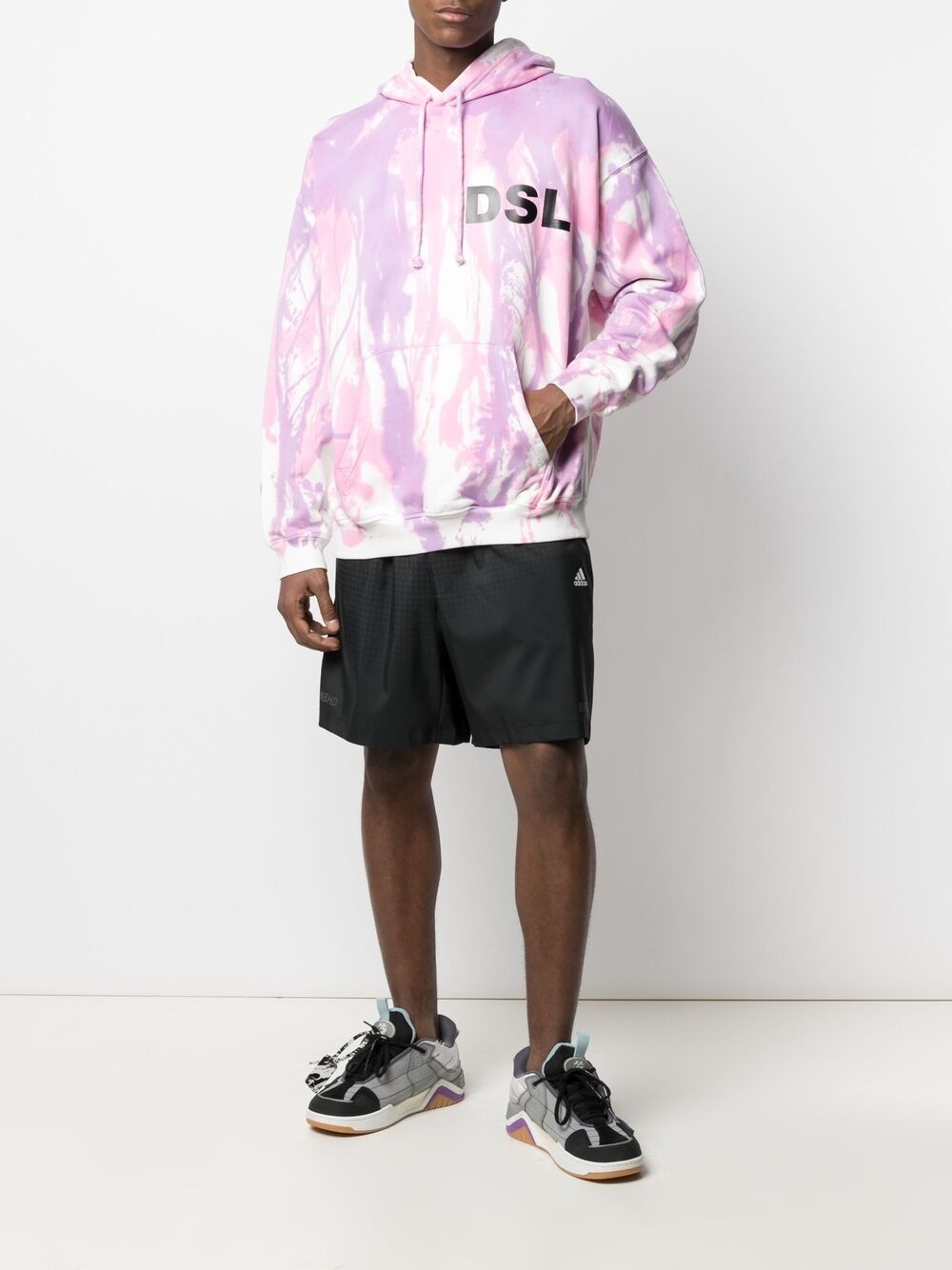 tie-dye logo-print hoodie - 2