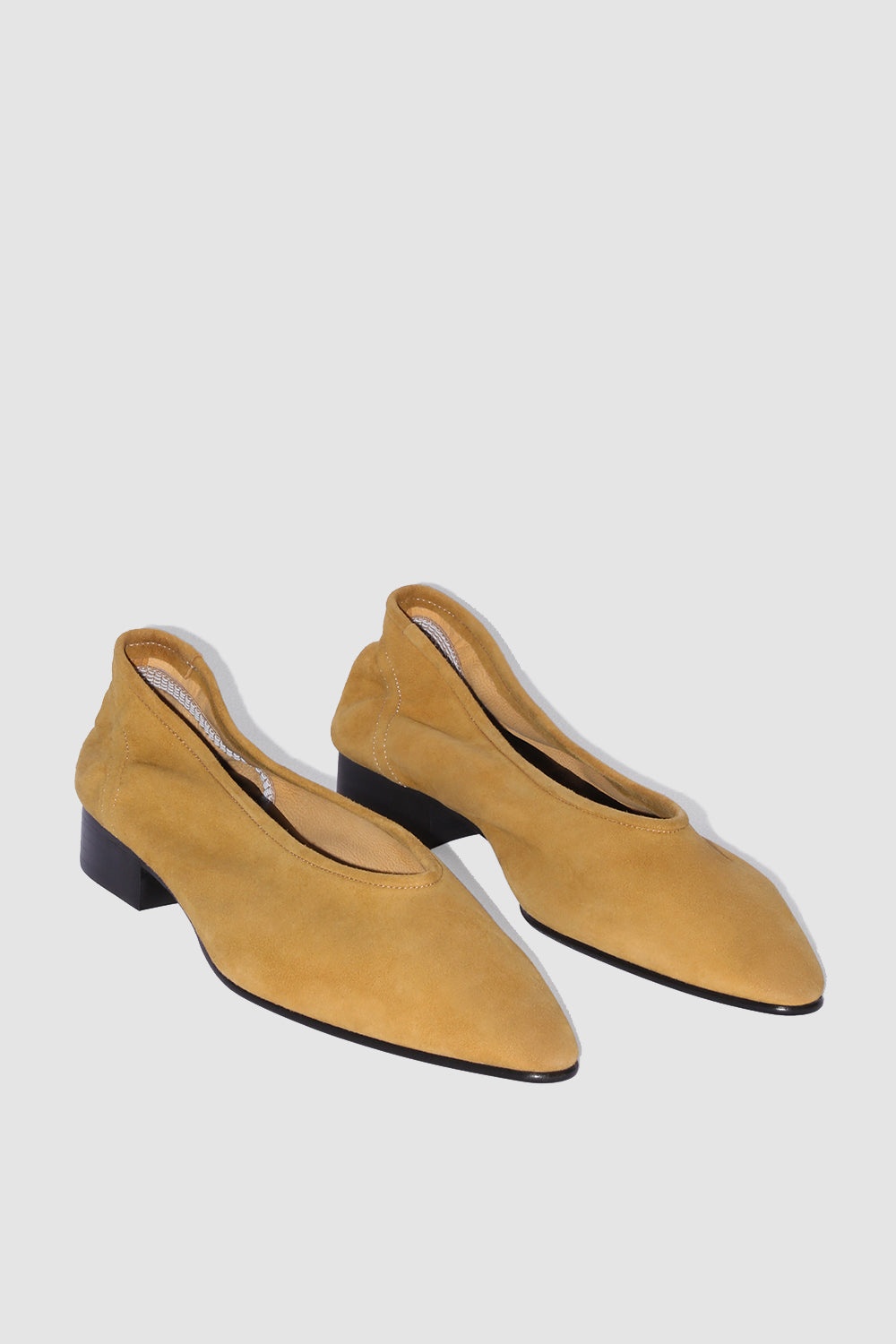 Carré Cumin Kid Suede Leather Pump - 2