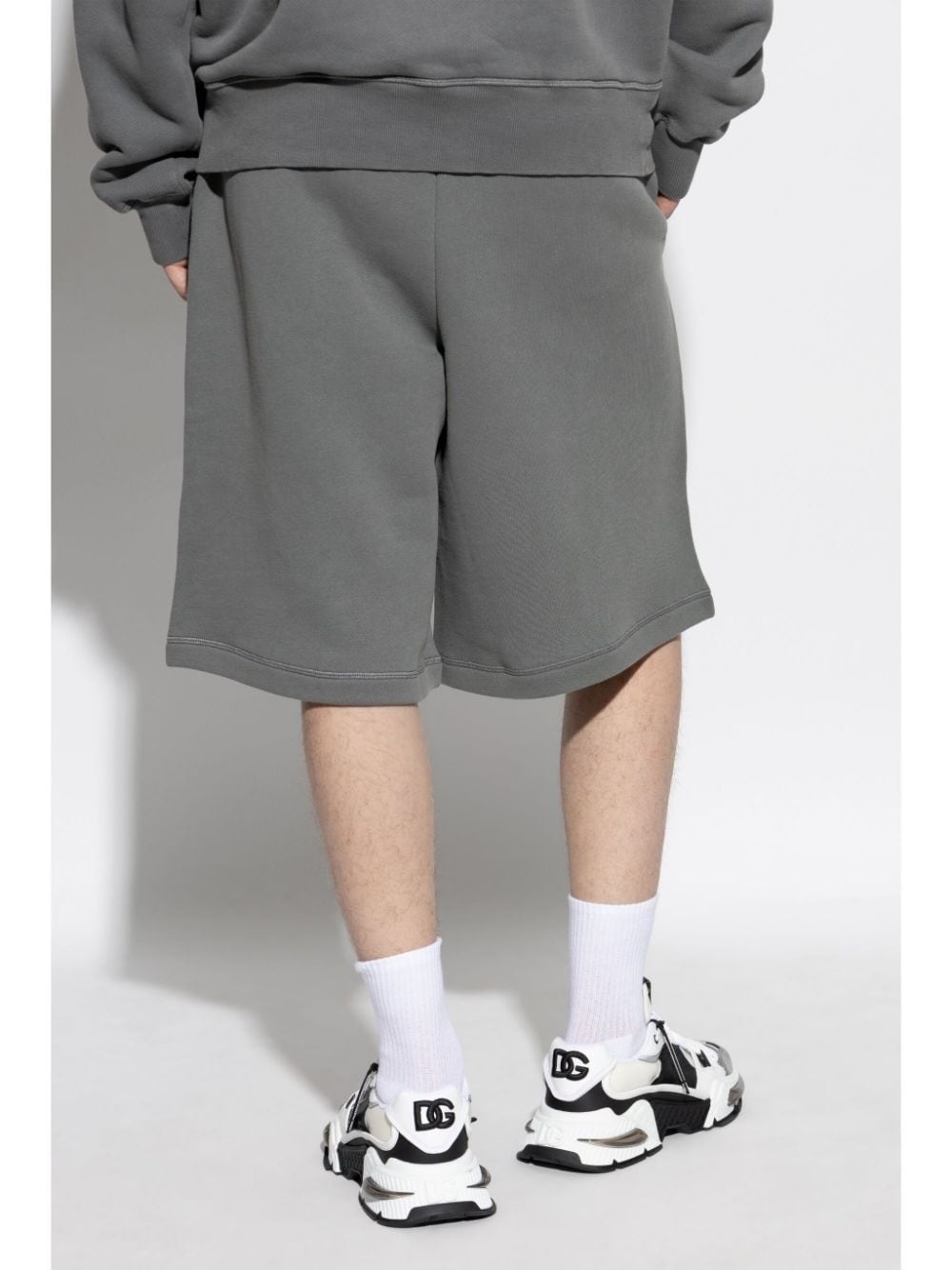 logo-print track shorts - 4