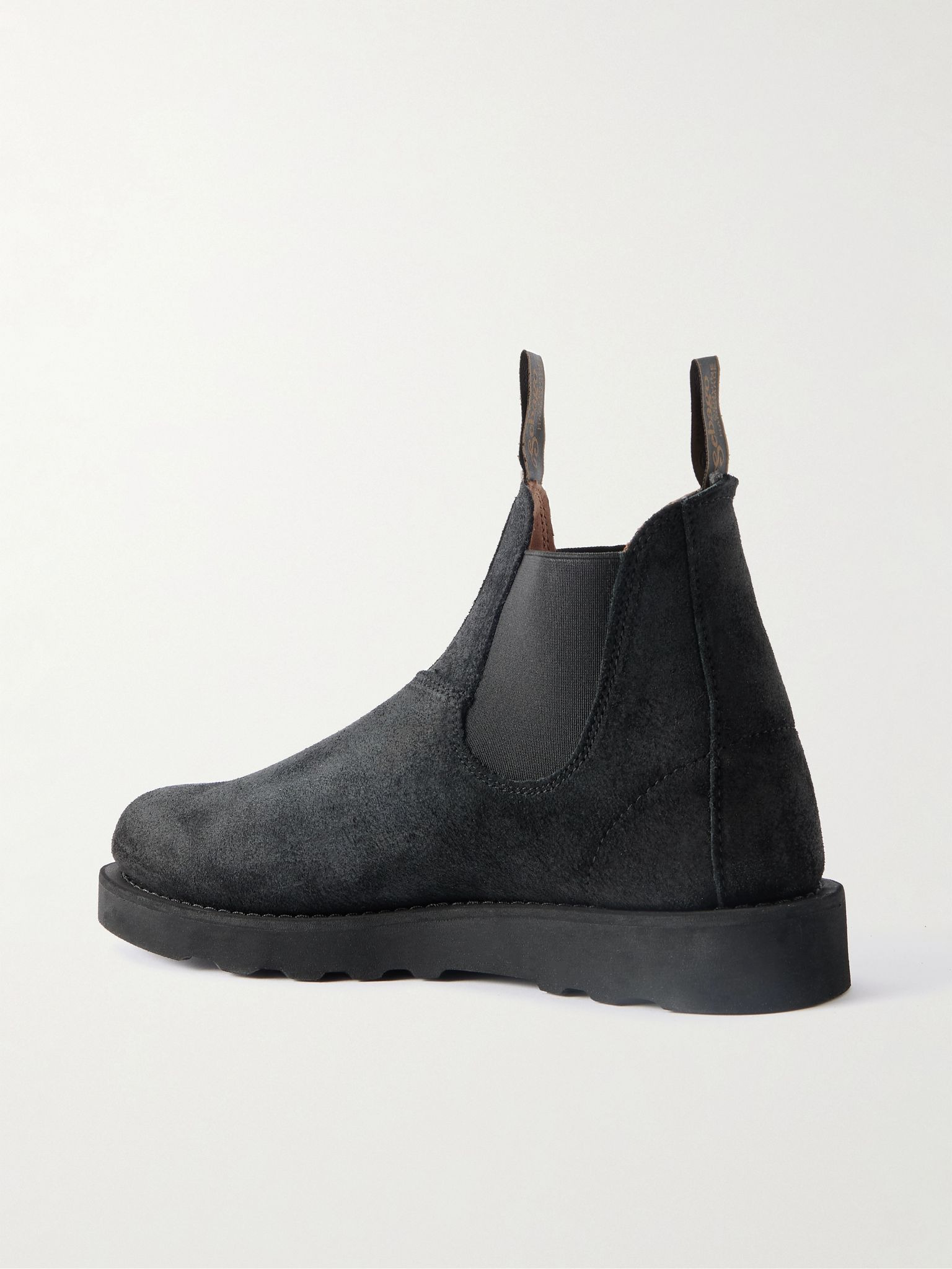 Yansa Waxed-Suede Chelsea Boots Black - 4