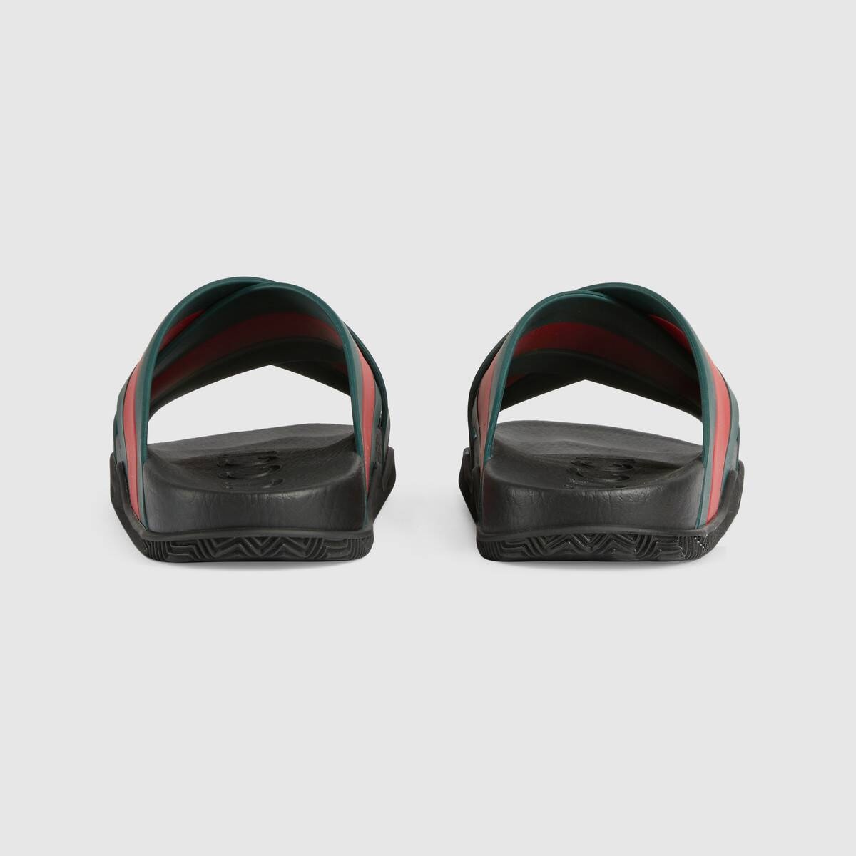 Men's rubber slide sandal with Web - 5
