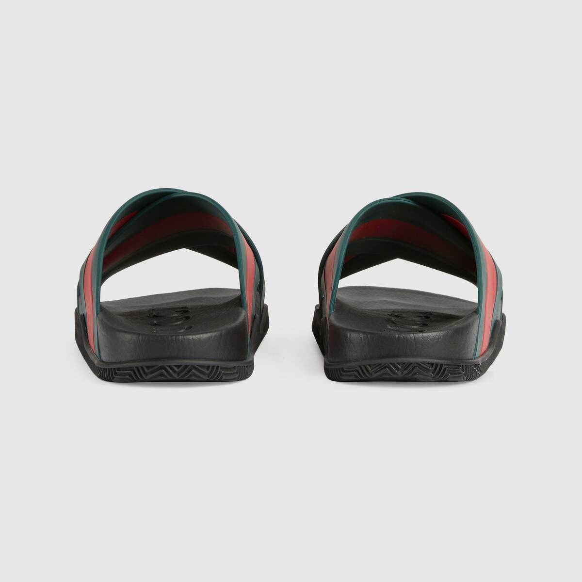 Men's rubber slide sandal with Web - 4