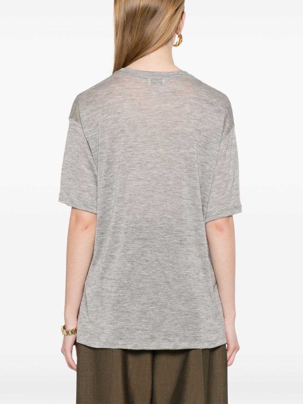 fine-knit T-shirt - 4