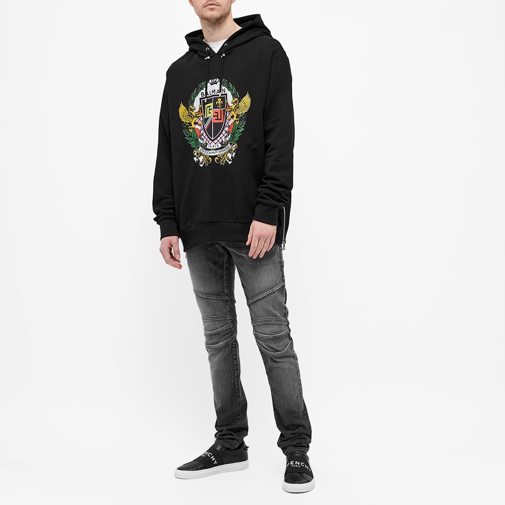 Balmain Crest Popover Hoody - 7