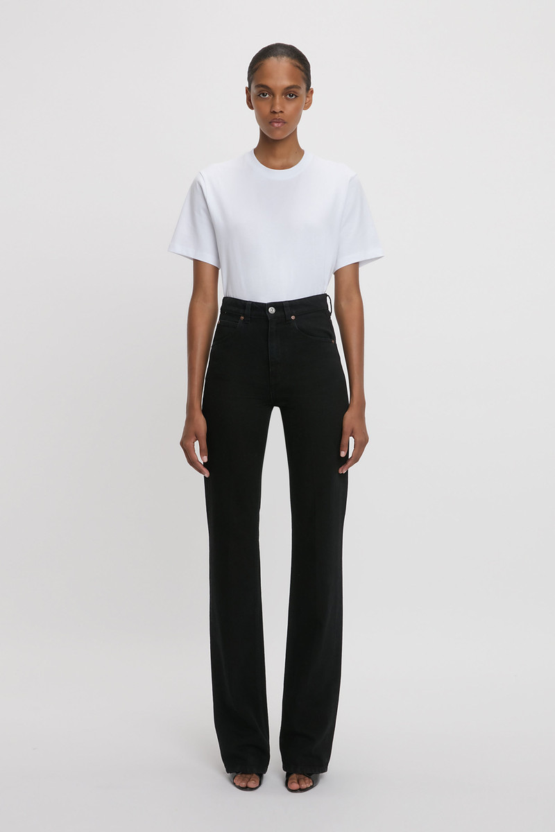 Victoria Beckham Julia Jean In Washed Black outlook
