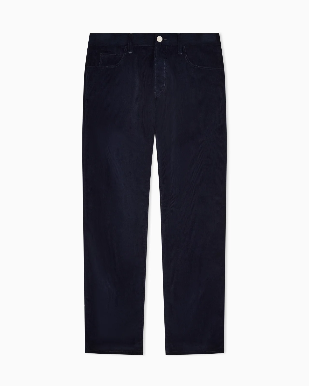 REGULAR-FIT, FIVE-POCKET TROUSERS IN COTTON AND CASHMERE - 1