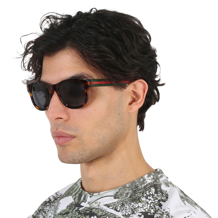 Gucci Grey Square Men's Sunglasses GG0003SN 003 52 - 2
