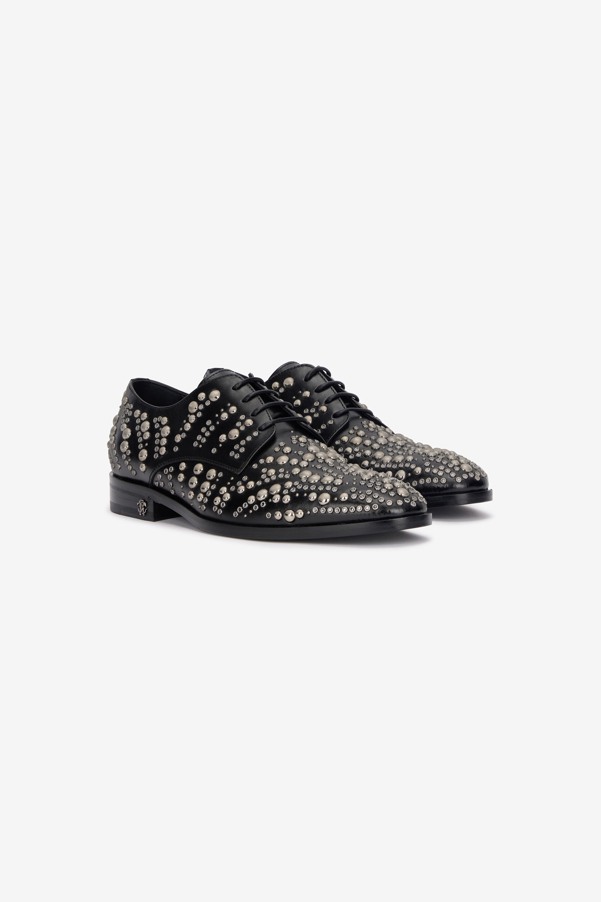 Lace-Up Loafers With Studs - 2