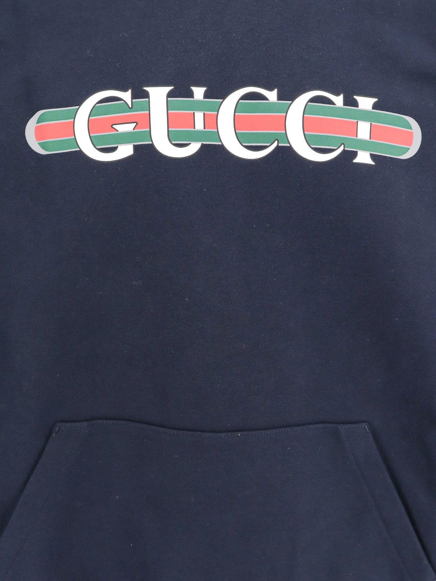 Gucci Men Cotton Sweatshirt With Gucci Web Print - 4
