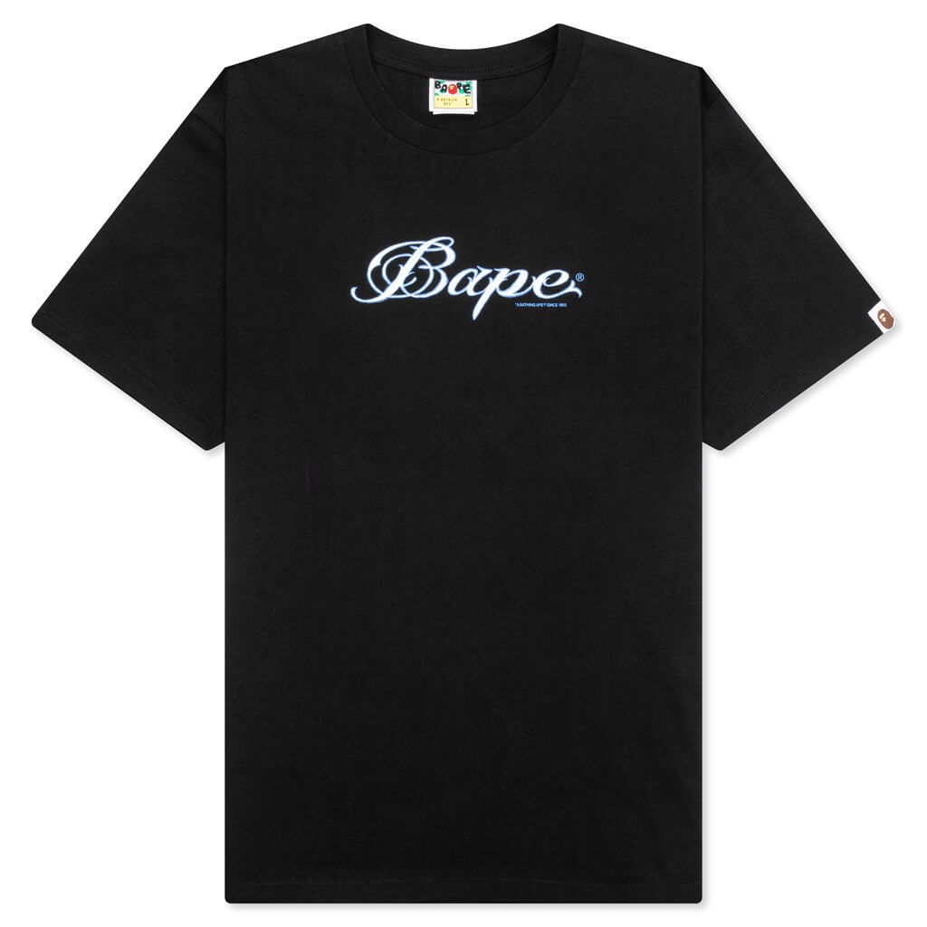 LOGO RELAXED FIT TEE - BLACK - 1