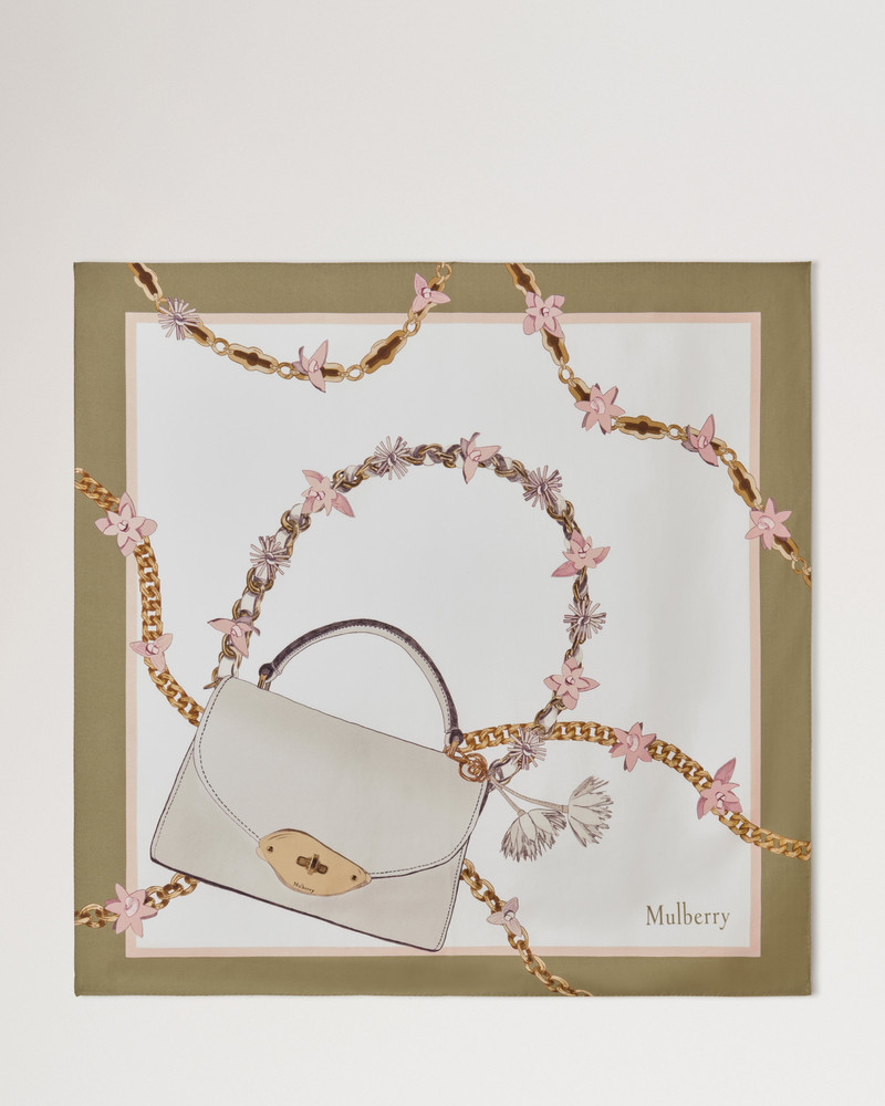Lana Bag & Chains Square
Eggshell & Blossom Pink Silk Twill 1