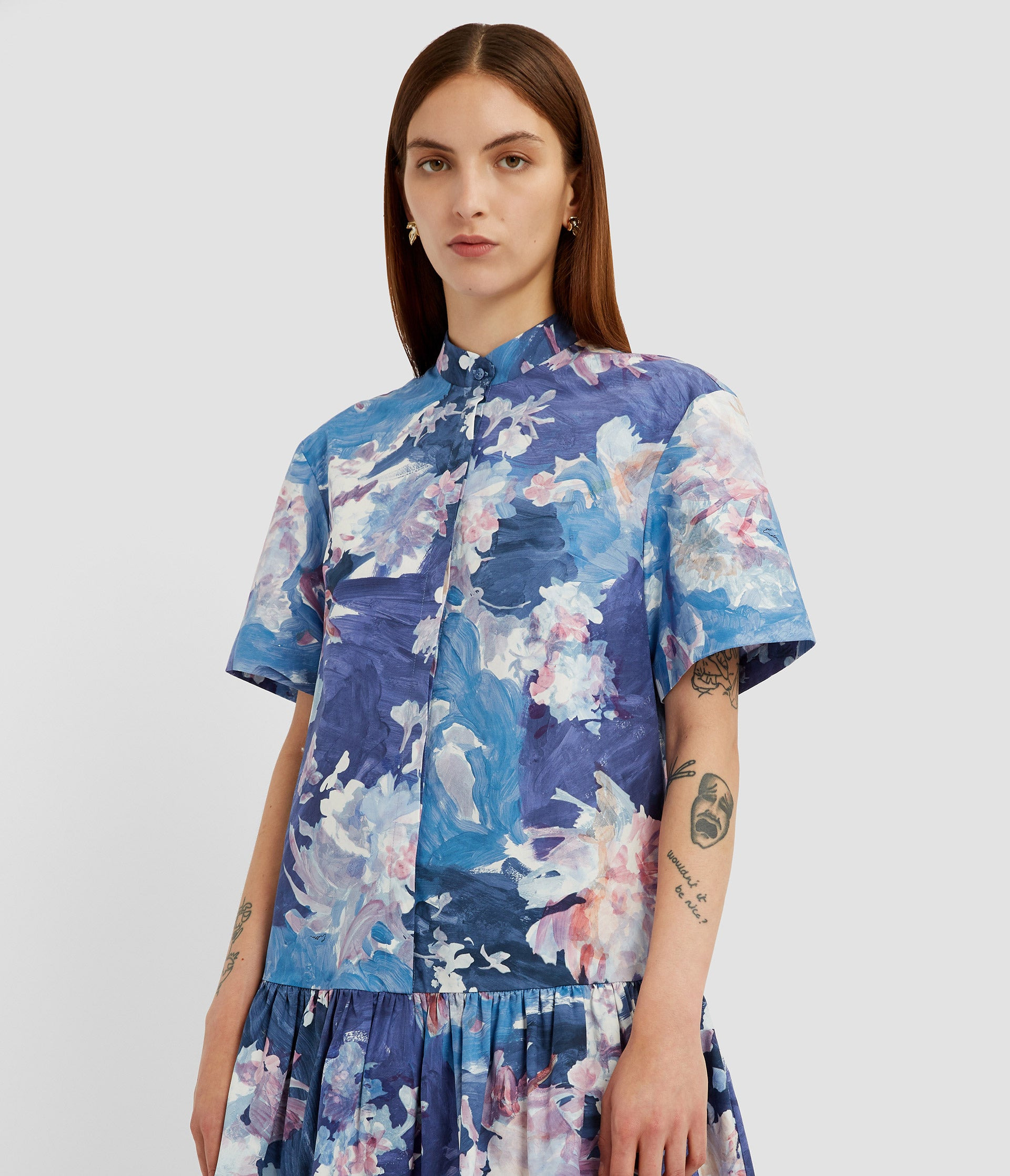 SHORT SLEEVE MINI DRESS - 4
