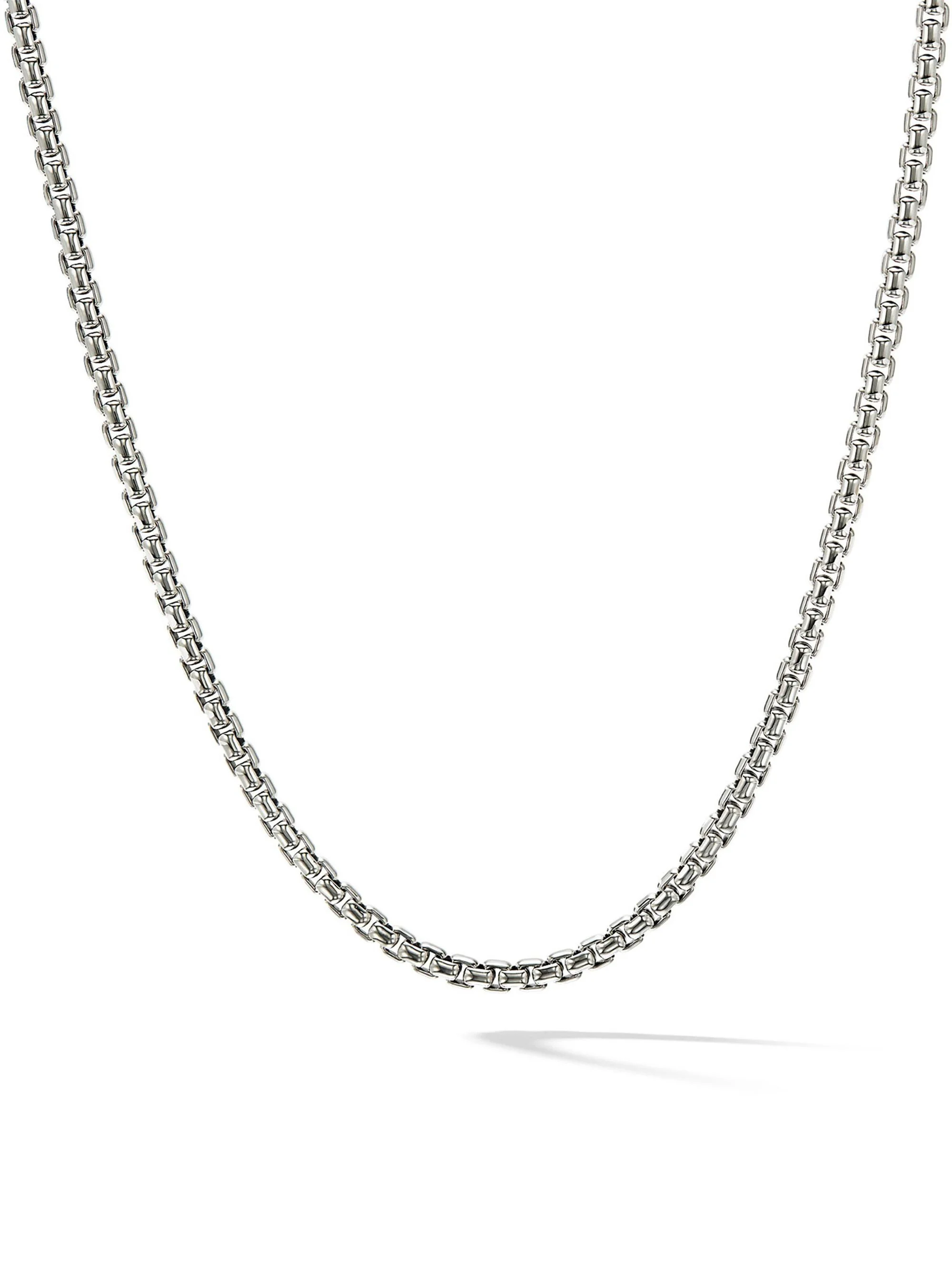 Women's Box Chain Necklace in Sterling Silver - Silver - 1