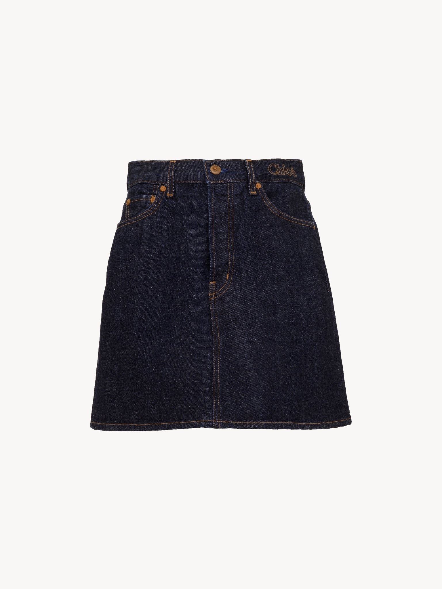 DENIM MINI SKIRT - 4