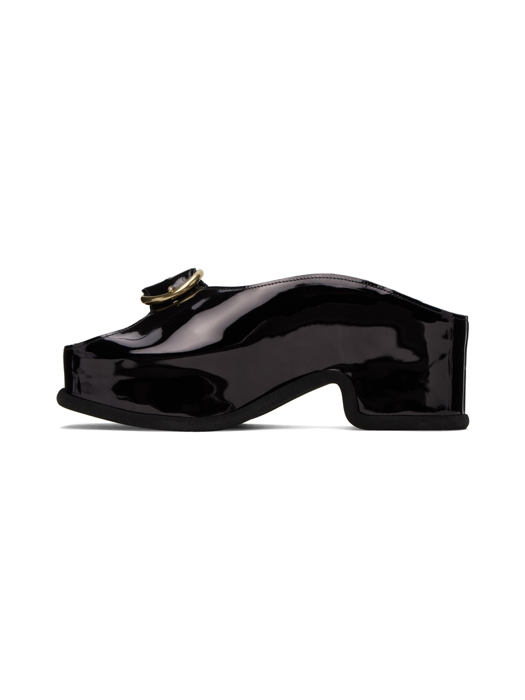 Black Platform Clogs - 3