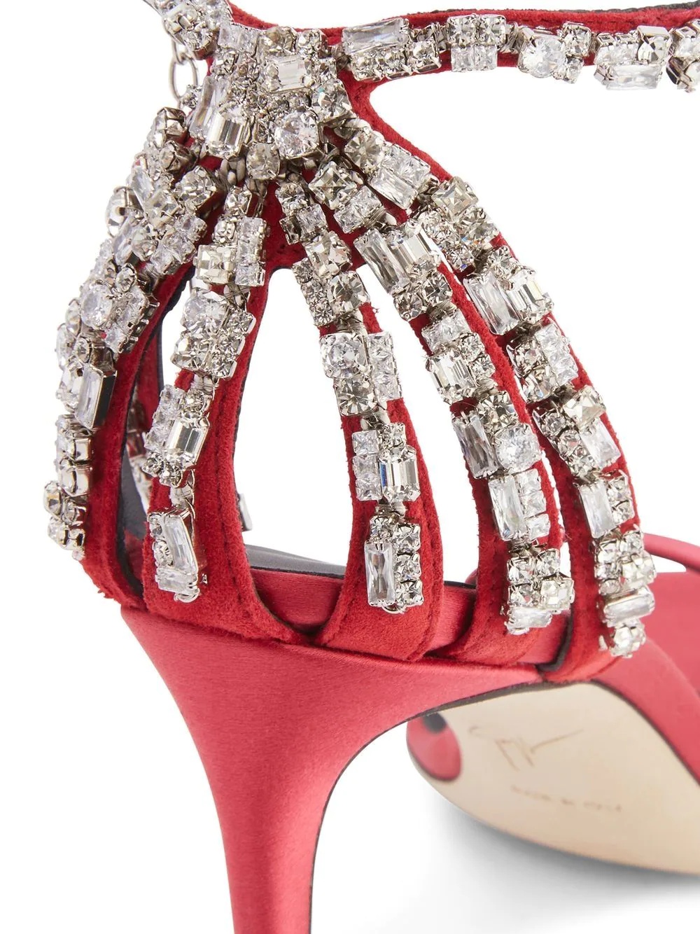 Adele crystal 85mm sandals - 4