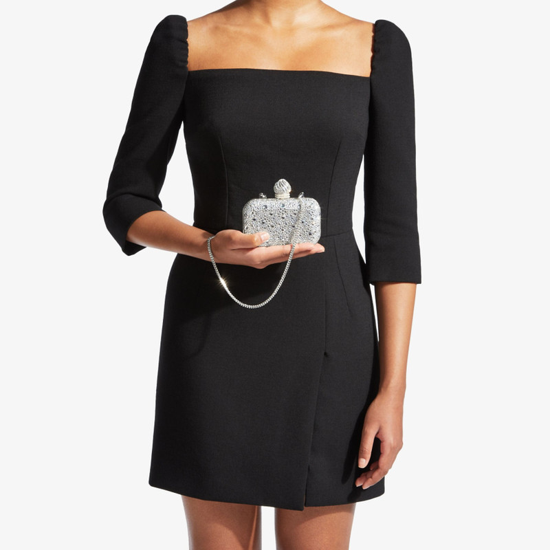 JIMMY CHOO Micro Cloud
Crystal Suede Mini Bag with Crystal Dome Clasp outlook