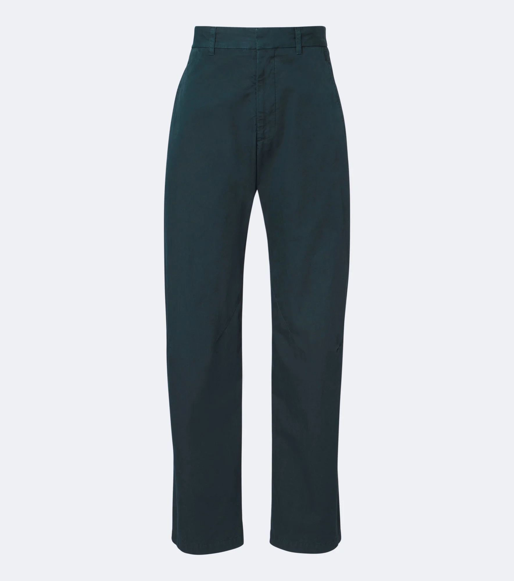 Cotton barrel-leg pants - 1