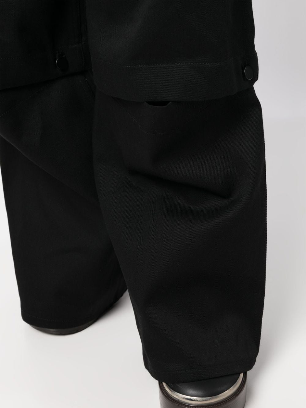 detachable-legs cotton jeans - 5