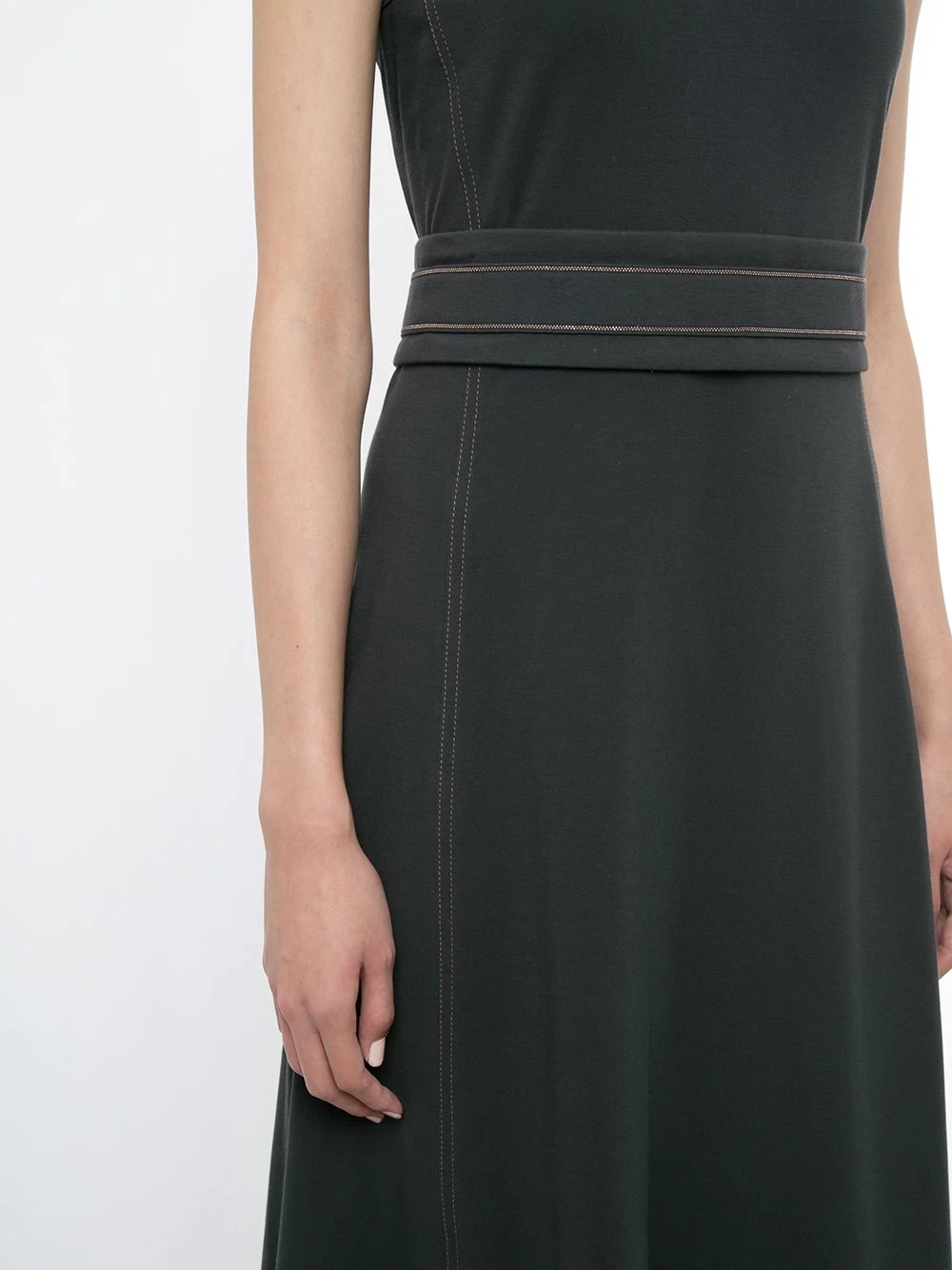 belted sleeveless dress - 5