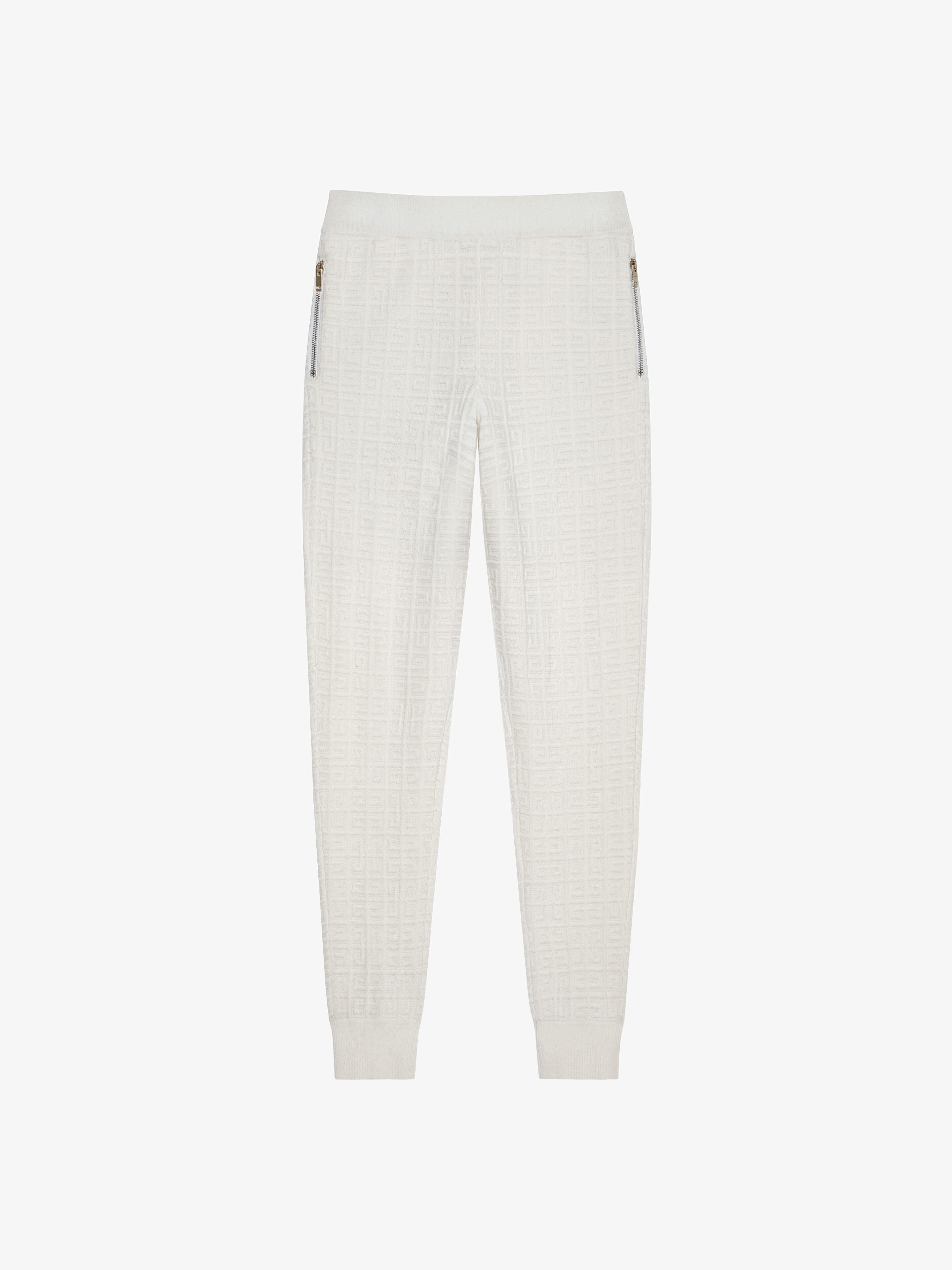 SLIM FIT JOGGER PANTS IN 4G CASHMERE - 1