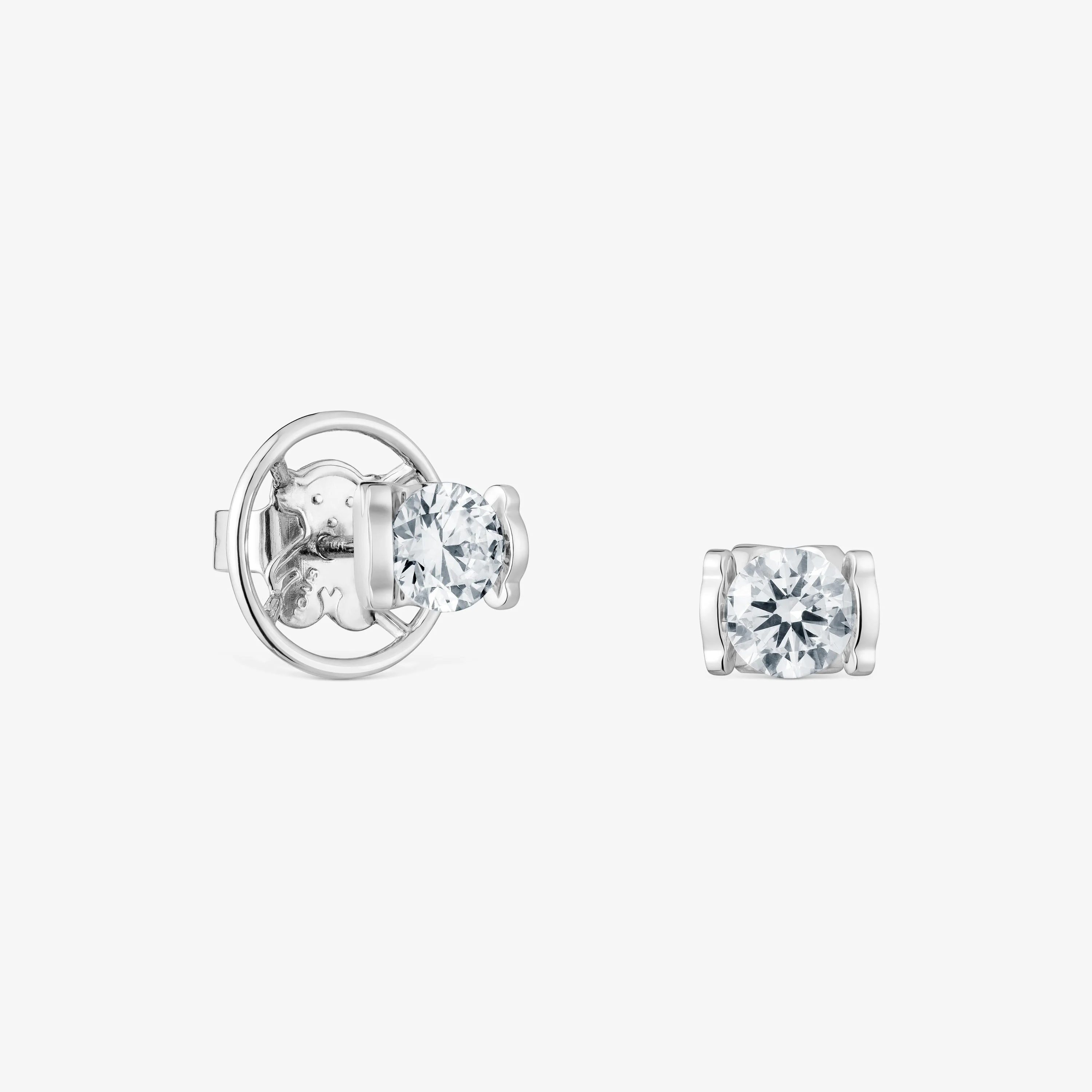 Short platinum Earrings with 1.00ct lab-grown diamonds TOUS Sweet Diamonds LGD - 1