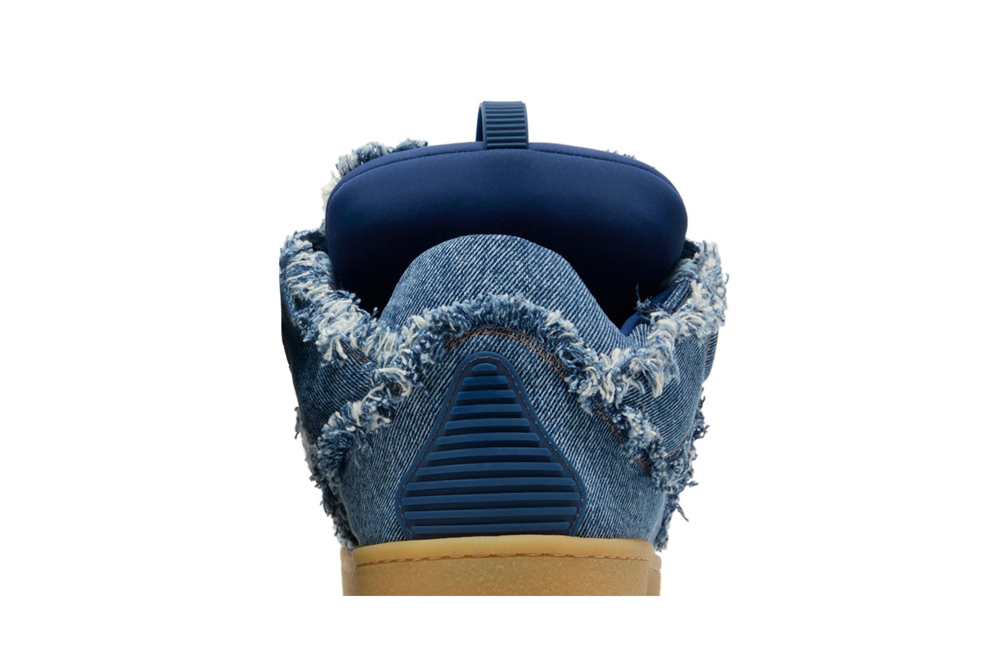 Lanvin Curb Sneakers 'Frayed Denim' - 7