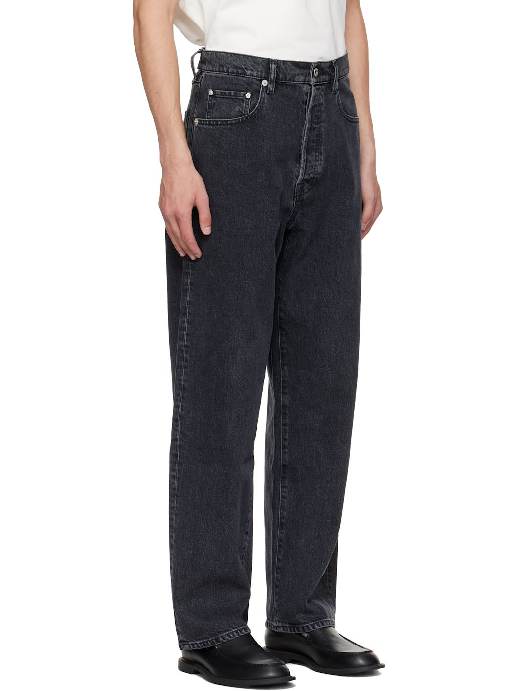 Black Kenzo Paris Botan Loose Fit Jeans - 2