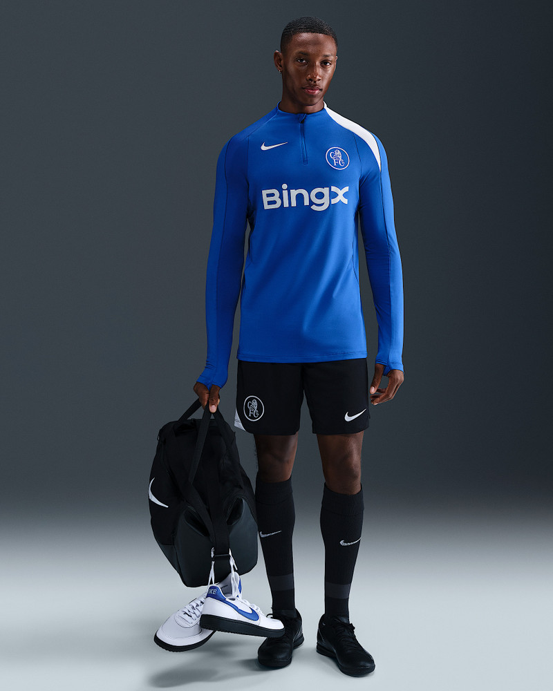 Chelsea FC Strike Third Men's Nike Dri-FIT Total 90 Soccer Knit Drill Top 4