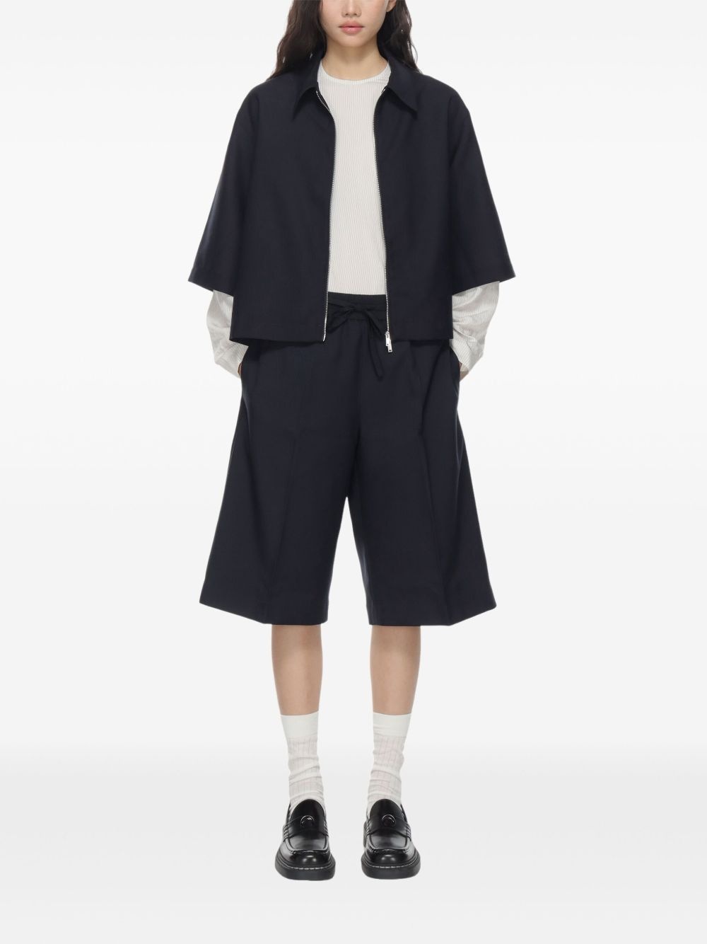 zip-up shirt jacket - 2