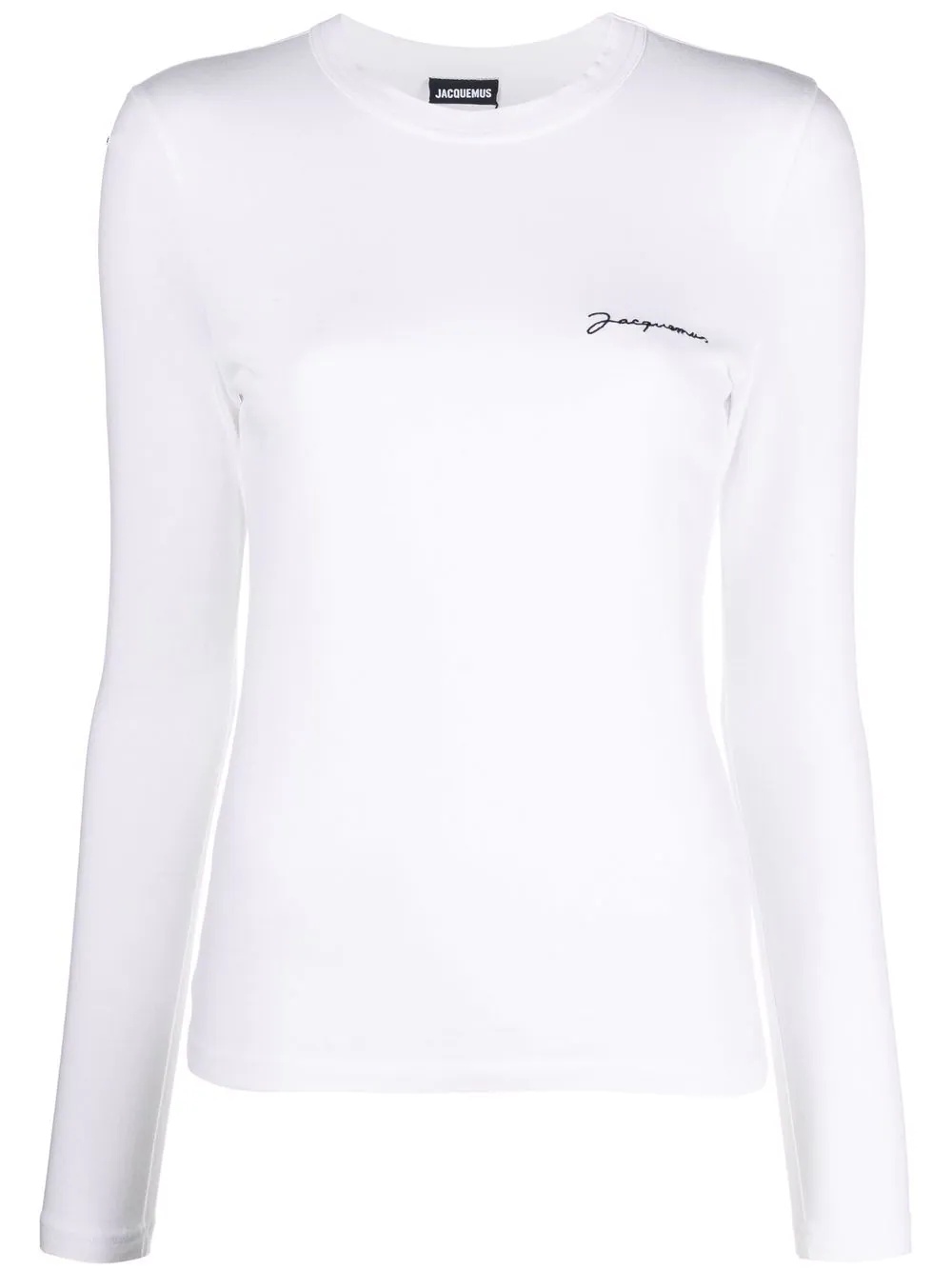 logo embroidered long-sleeve T-shirt - 1