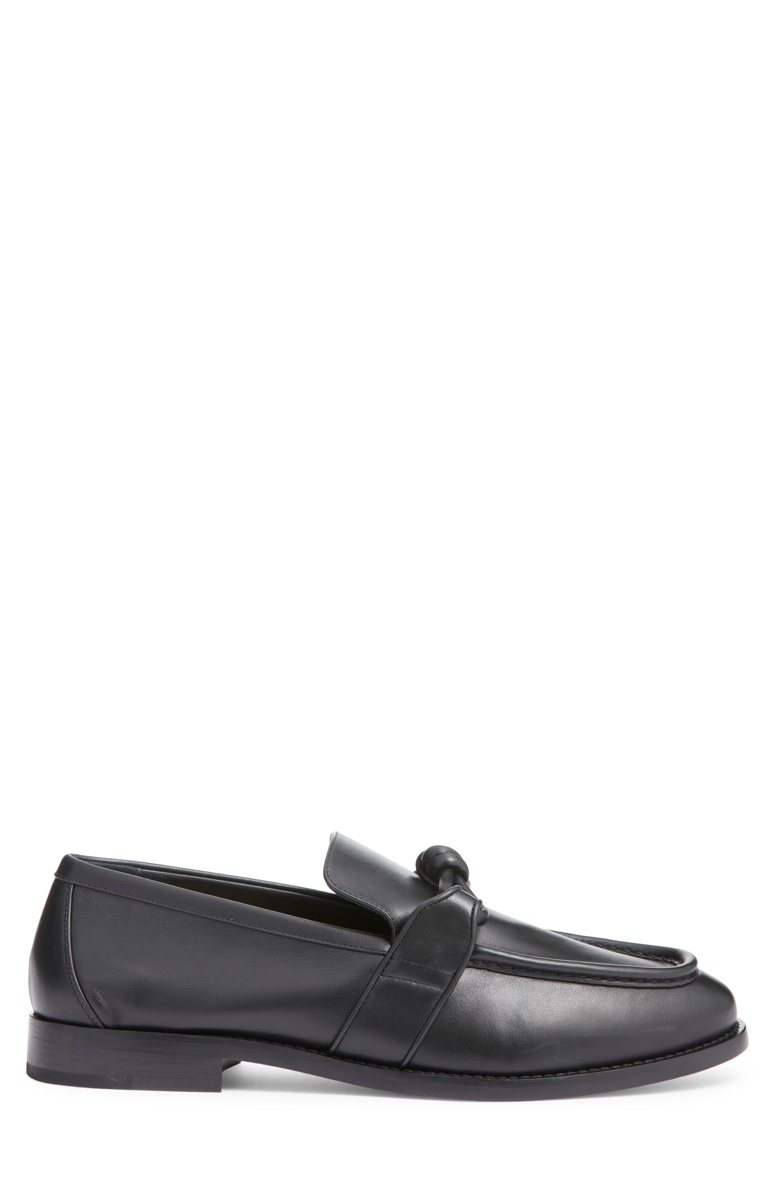 Bottega Veneta Astaire Knot Bit Loafer in 1000 Black at Nordstrom - 3