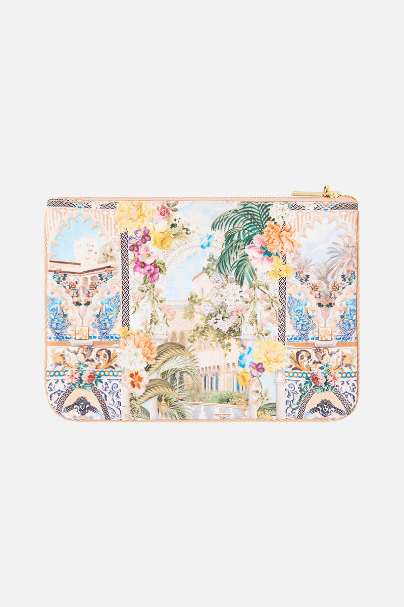 CAMILLA SMALL CANVAS CLUTCH outlook