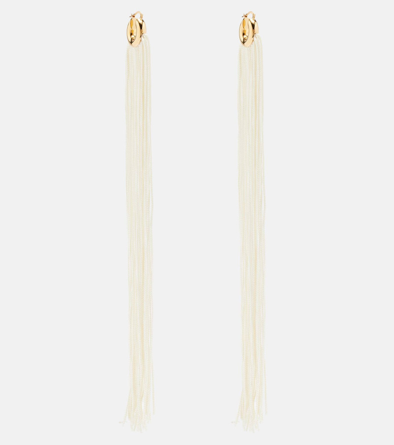 Fringed hoop earrings - 1
