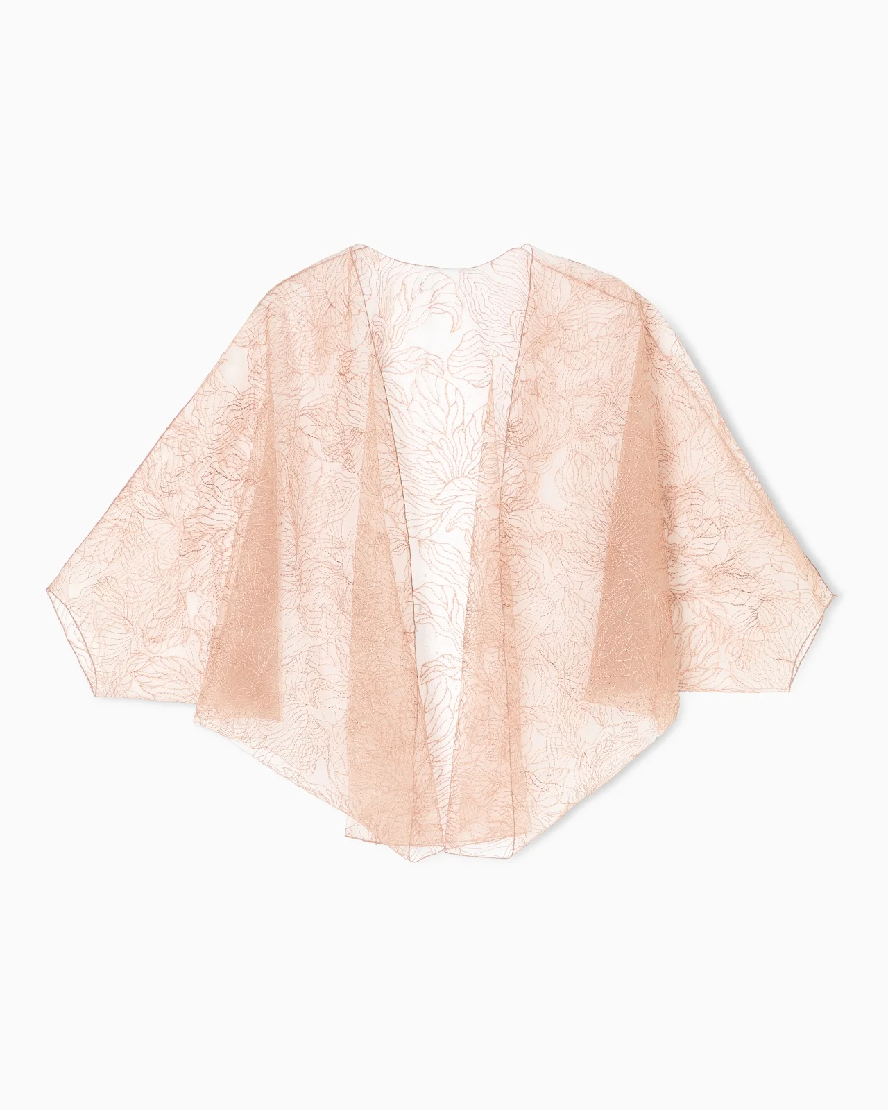 EMBROIDERED TULLE CAPE - 1