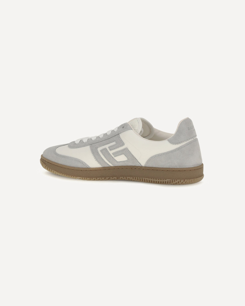Balmain Swan Sneakers in suede and smooth leather outlook