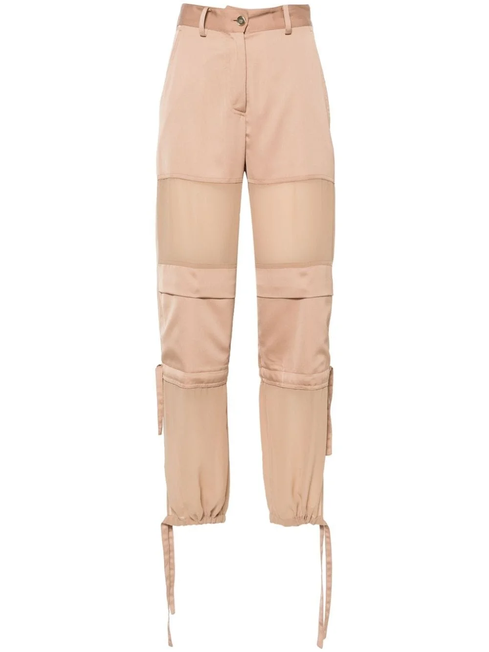 wide-leg cargo trousers - 1