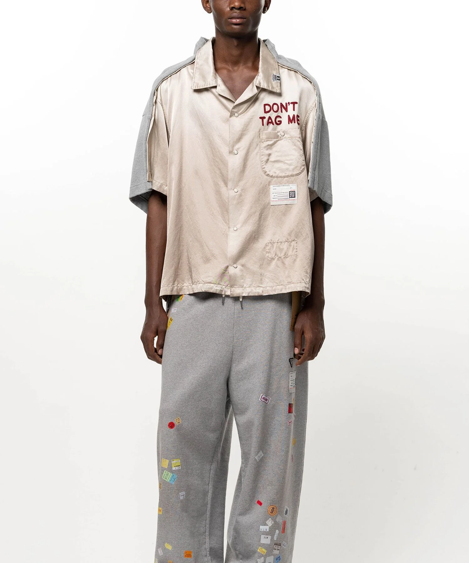 Front Back Docking Short Sleeve Shirt - 1
