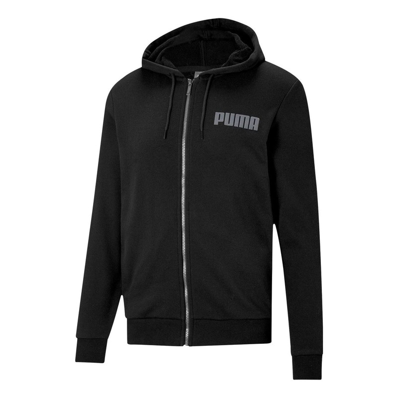 PUMA Modern Basics Full-Zip Jacket 'Black Grey' 588802-01 - 1