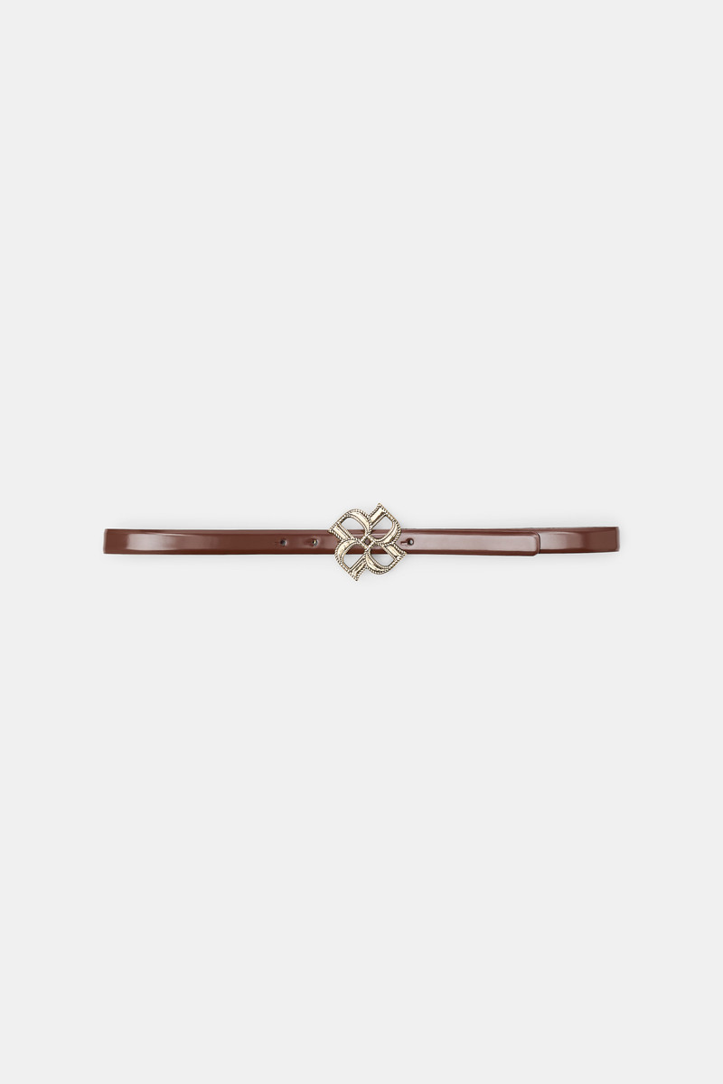 SUBTLE SHINE d rose buckle belt 1