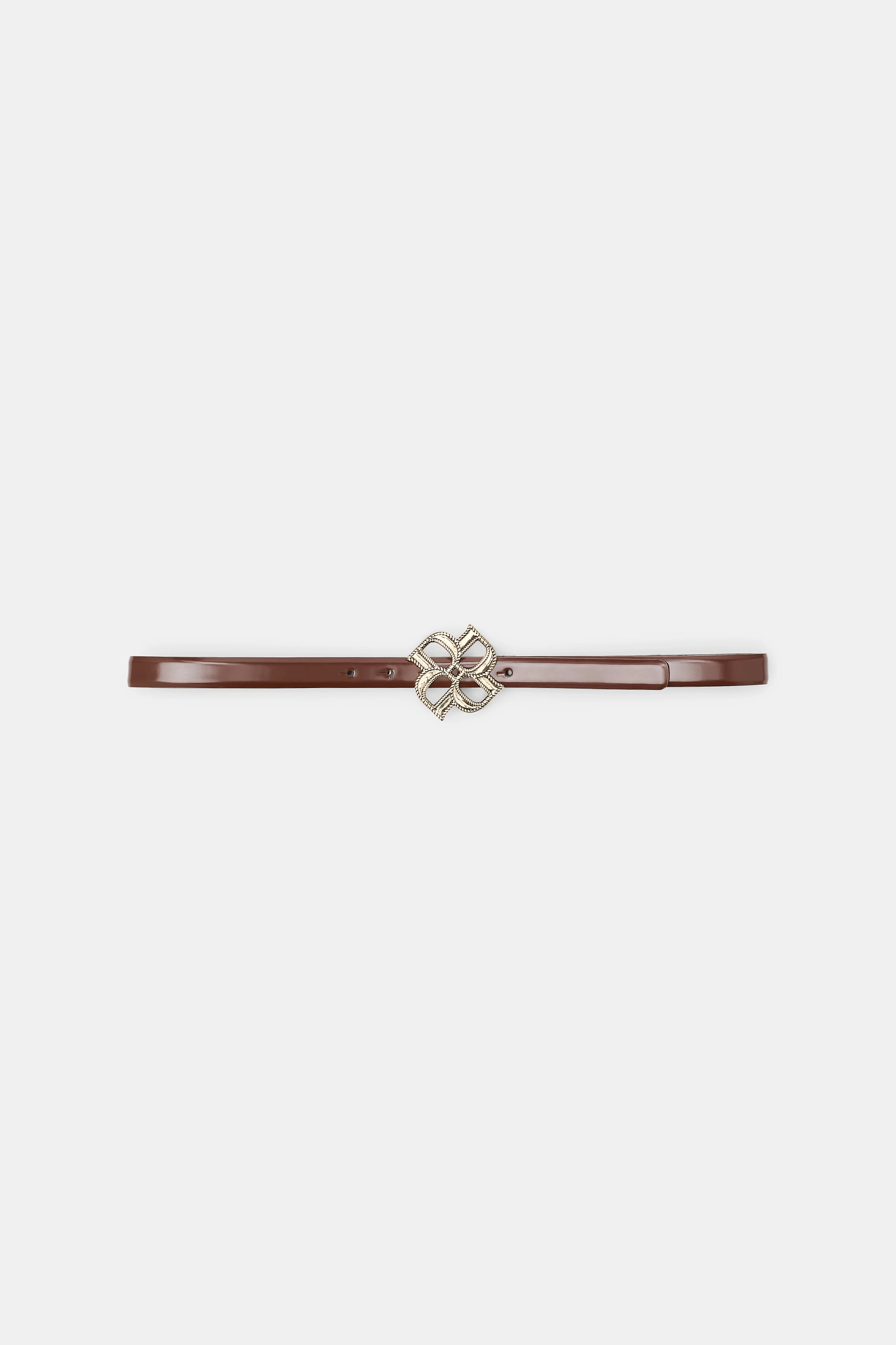 SUBTLE SHINE d rose buckle belt - 1